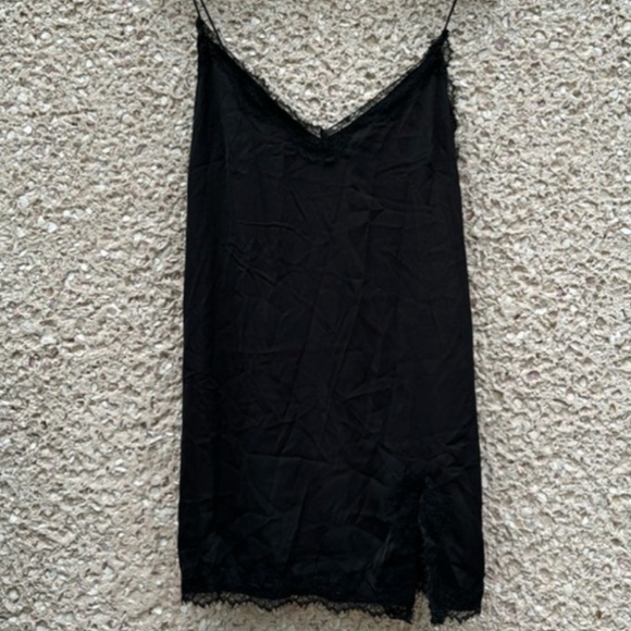 Free People Foxy Slip Dress in Black NWT - Picture 7 of 7